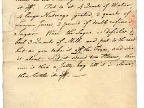 BENJAMIN FRANKLINS MILK PUNCH RECIPE