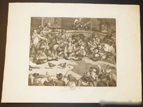 COCK FIGHTS WILLIAM HOGART