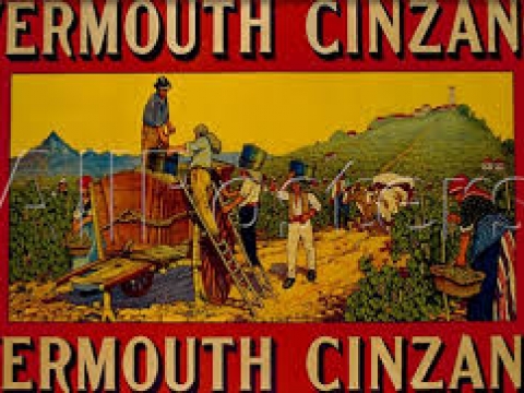 ETICHETTA CINZANO VECCHIA 